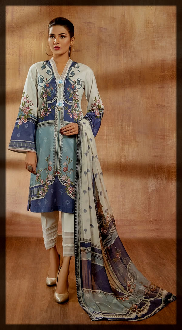 appealing Anaya Lawn by Kiran Chaudhry summer collection