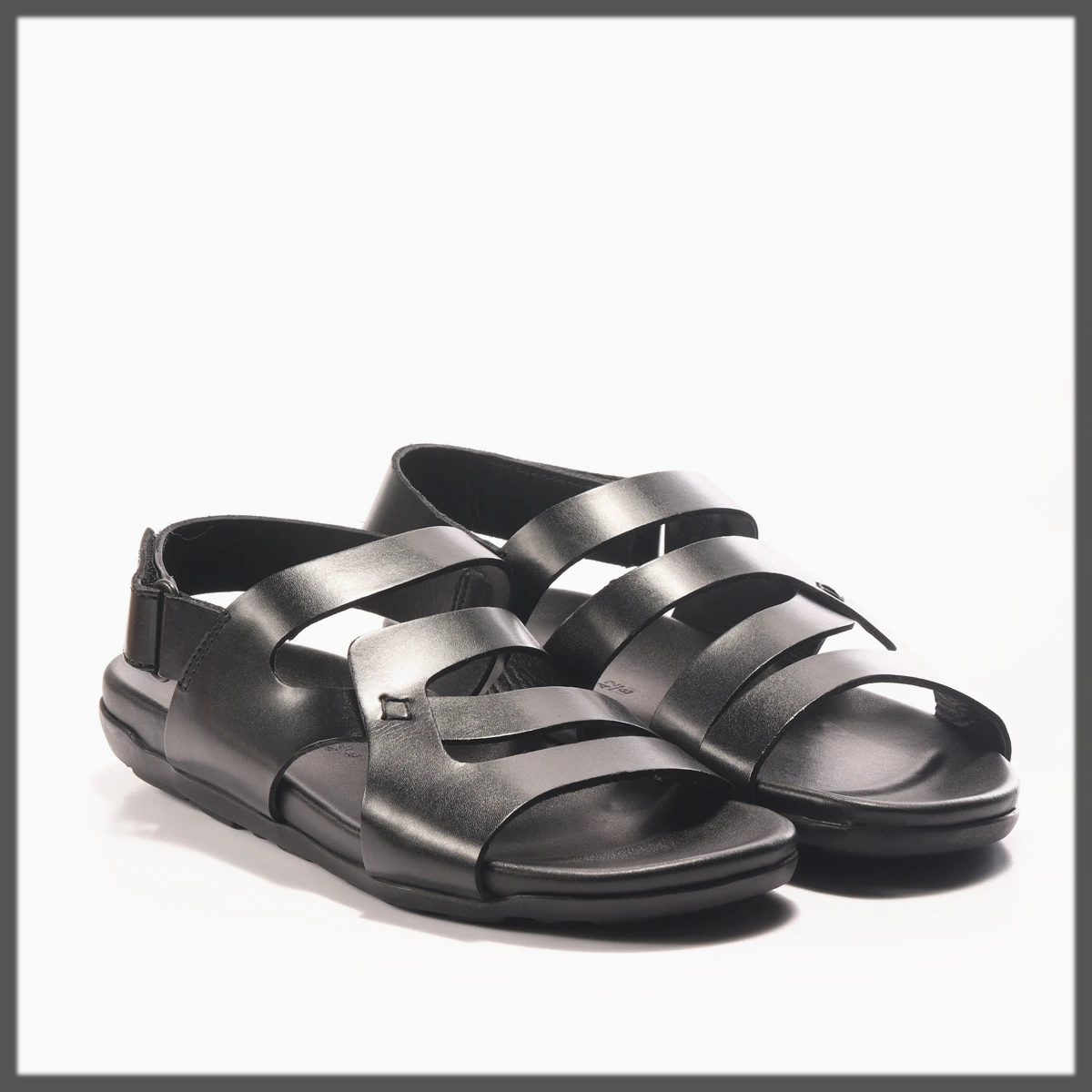 black summer sandals for men by hush puppies