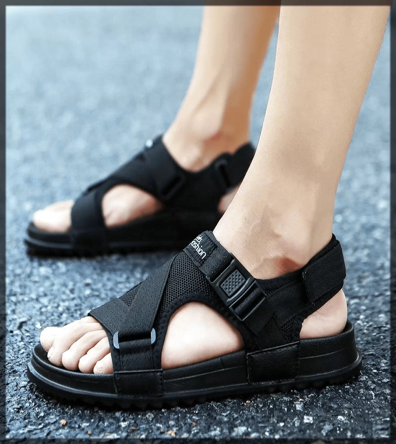classy black summer shoes for men