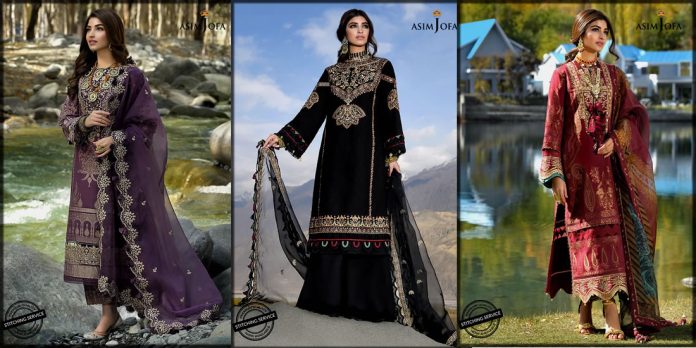 latest asim jofa luxury lawn collection for women