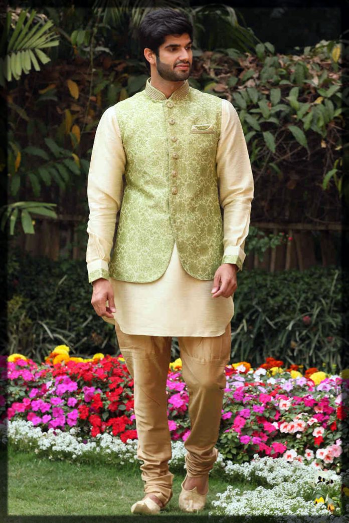 groom mehndi dress design