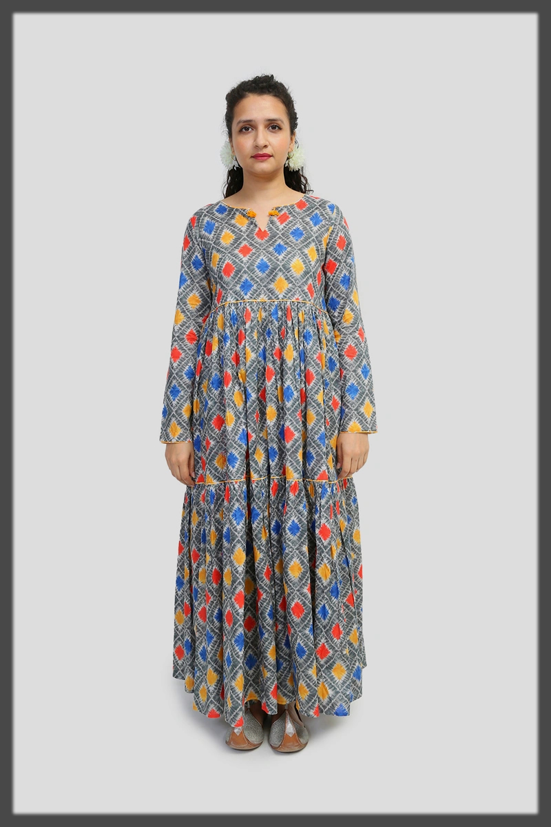 long lawn frocks