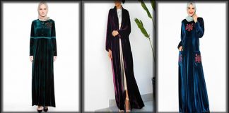 Most Beautiful Velvet Abaya Dresses 2023 with Fashionable Designs