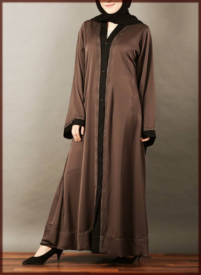 front button abaya