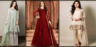 Stylish Pakistani Party wear Frocks 2023- New Designs of Frock Dresses