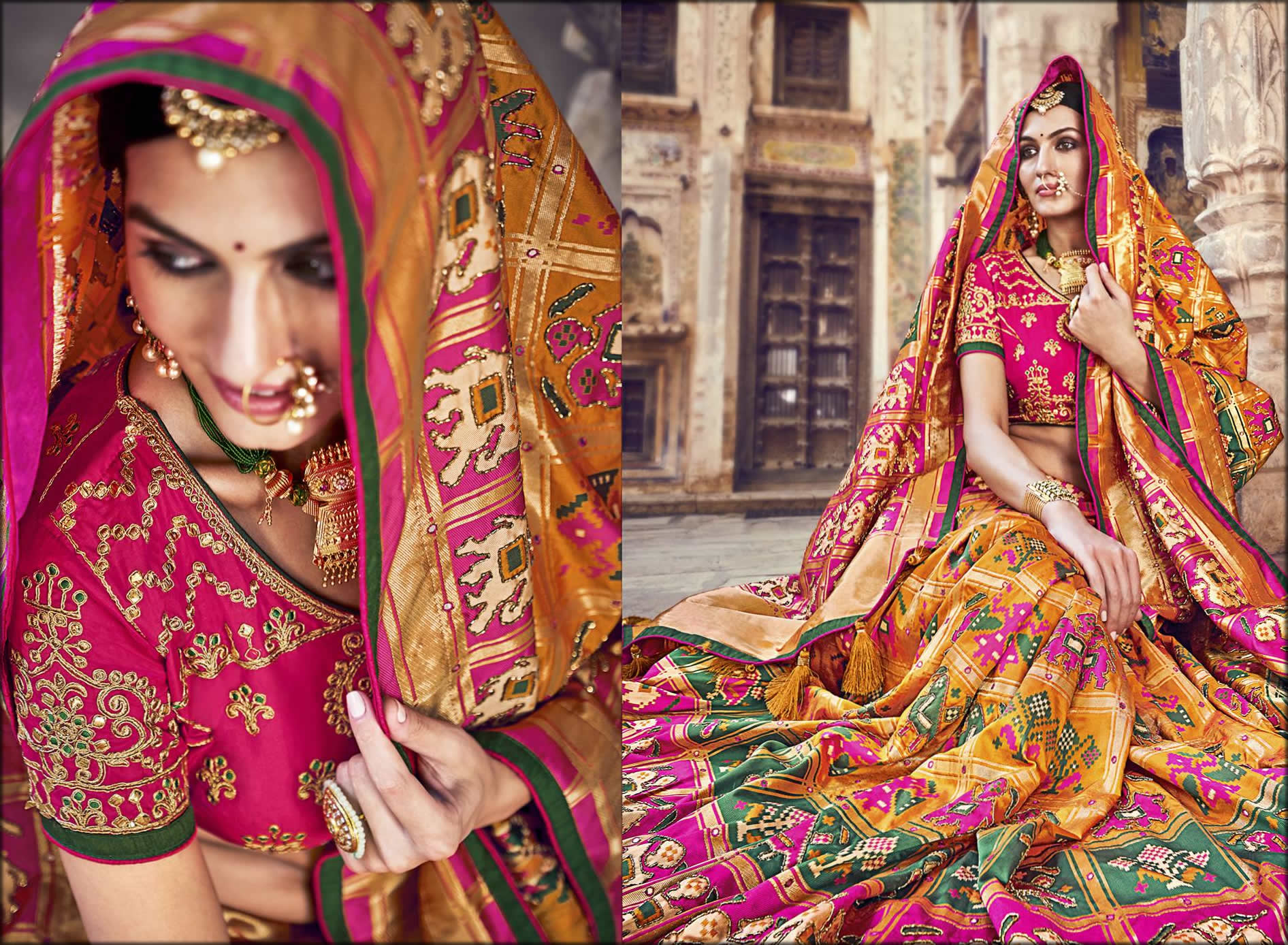 Wedding Sarees - Buy Wedding Wear Reception Saree | Designer Indian Wedding  Sarees Online | Ethnic Plus