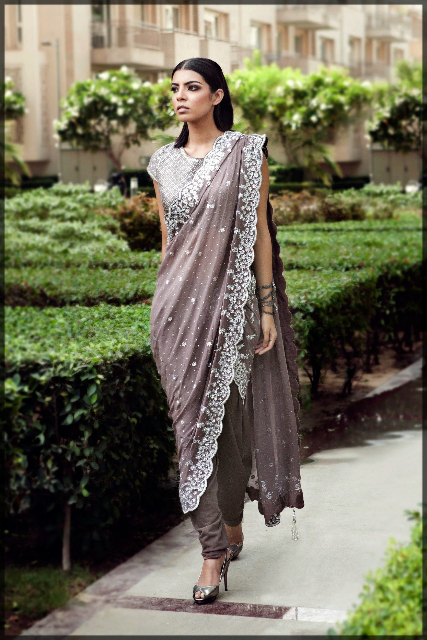 fancy and altest Churidaar with Pant Saree