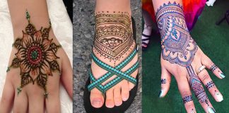 Sparkling Glitter Mehndi Designs for Brides with Image Gallery