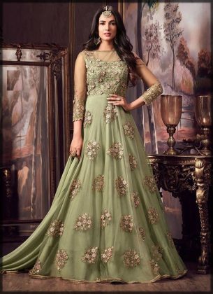 net long frock for women
