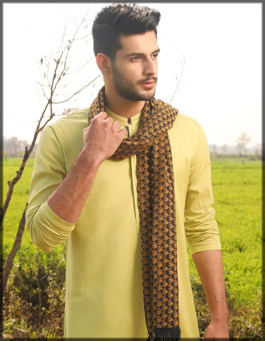 Lime-Green cotton attire