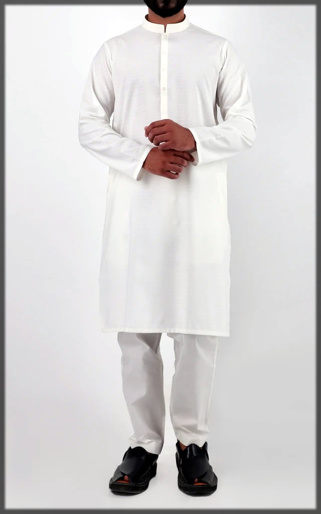 plain white new eid dress