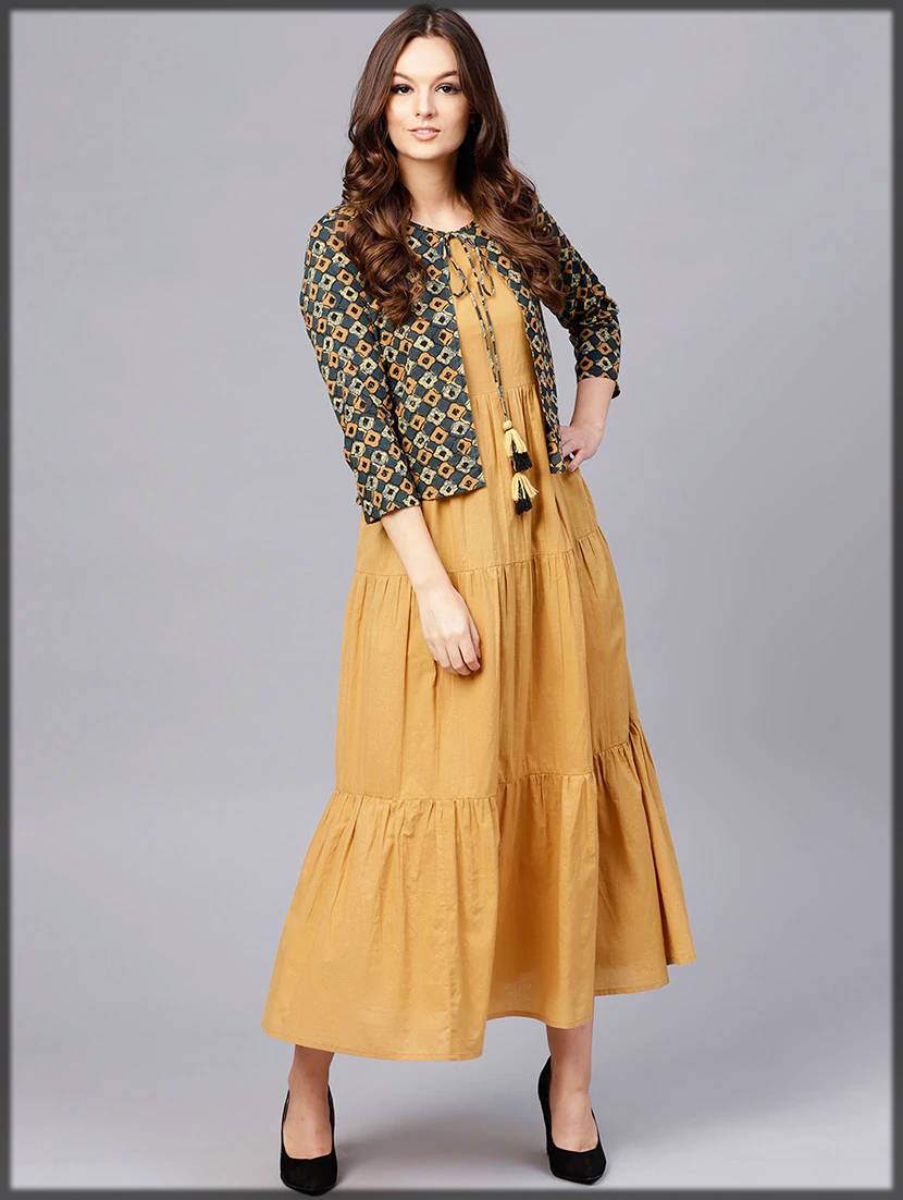 Jacket Dresses  Khoobsurat Eva