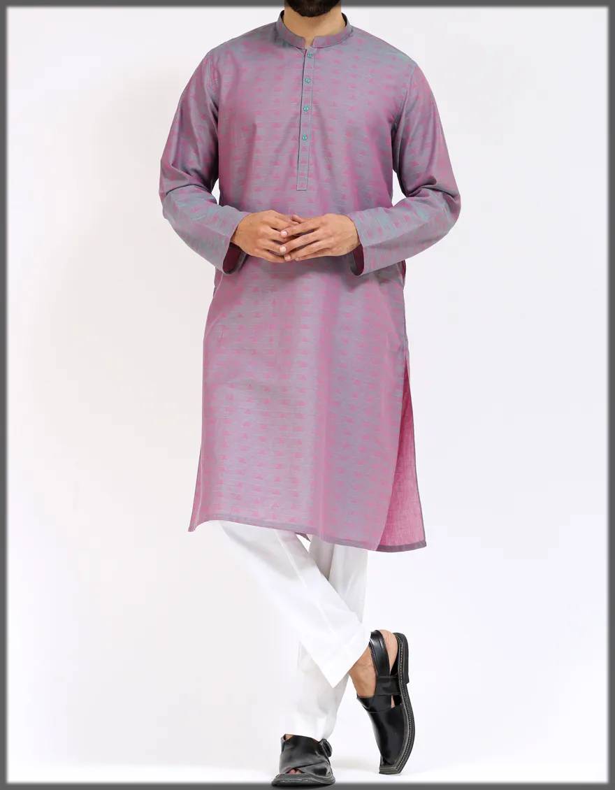 teal-pink menswear attire