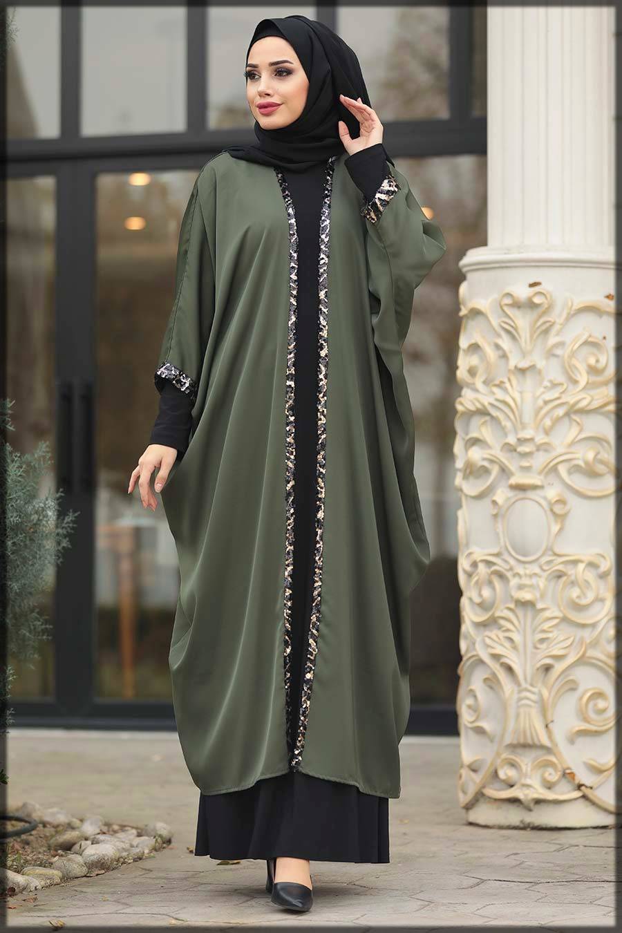 Elegant Formal Fancy Abaya Designs with Lace and Elegant Formal Fancy Abaya Designs with Lace and