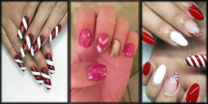 Beautiful Christmas nail art designs and ideas