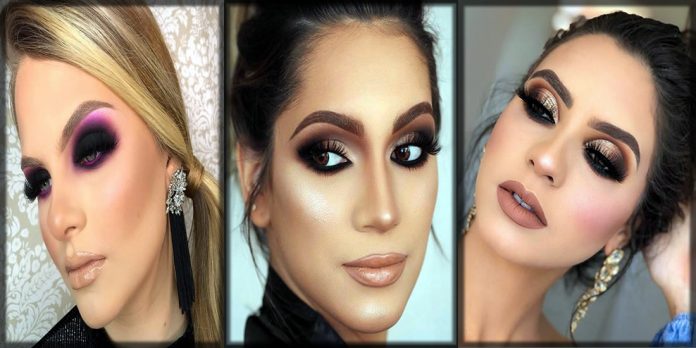 Beautiful smokey eye makeup for women