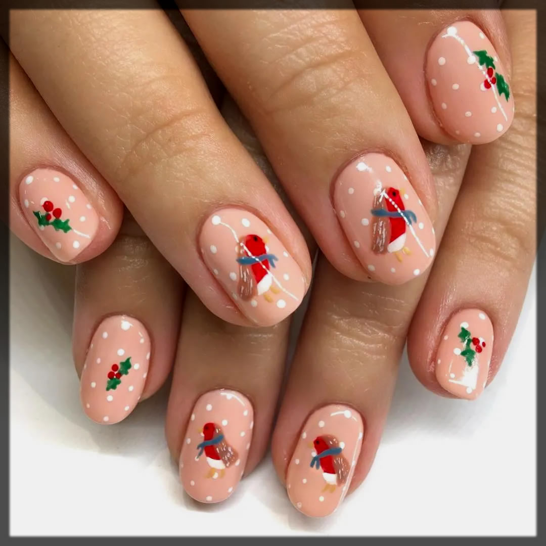 Christmas nail art designs for girls
