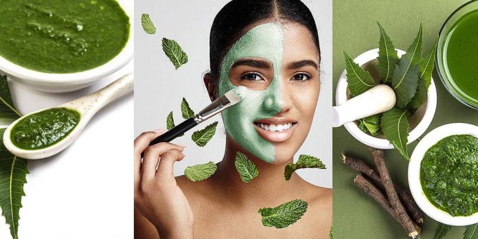 HOMEMADE NEEM FACE PACKS FOR PIMPLES AND ACNE