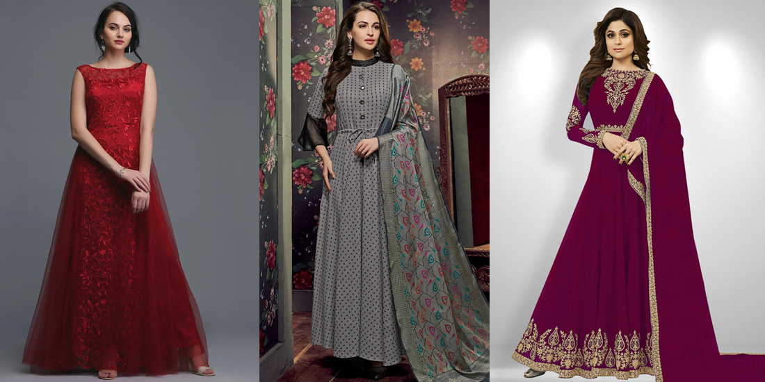 long frock front design