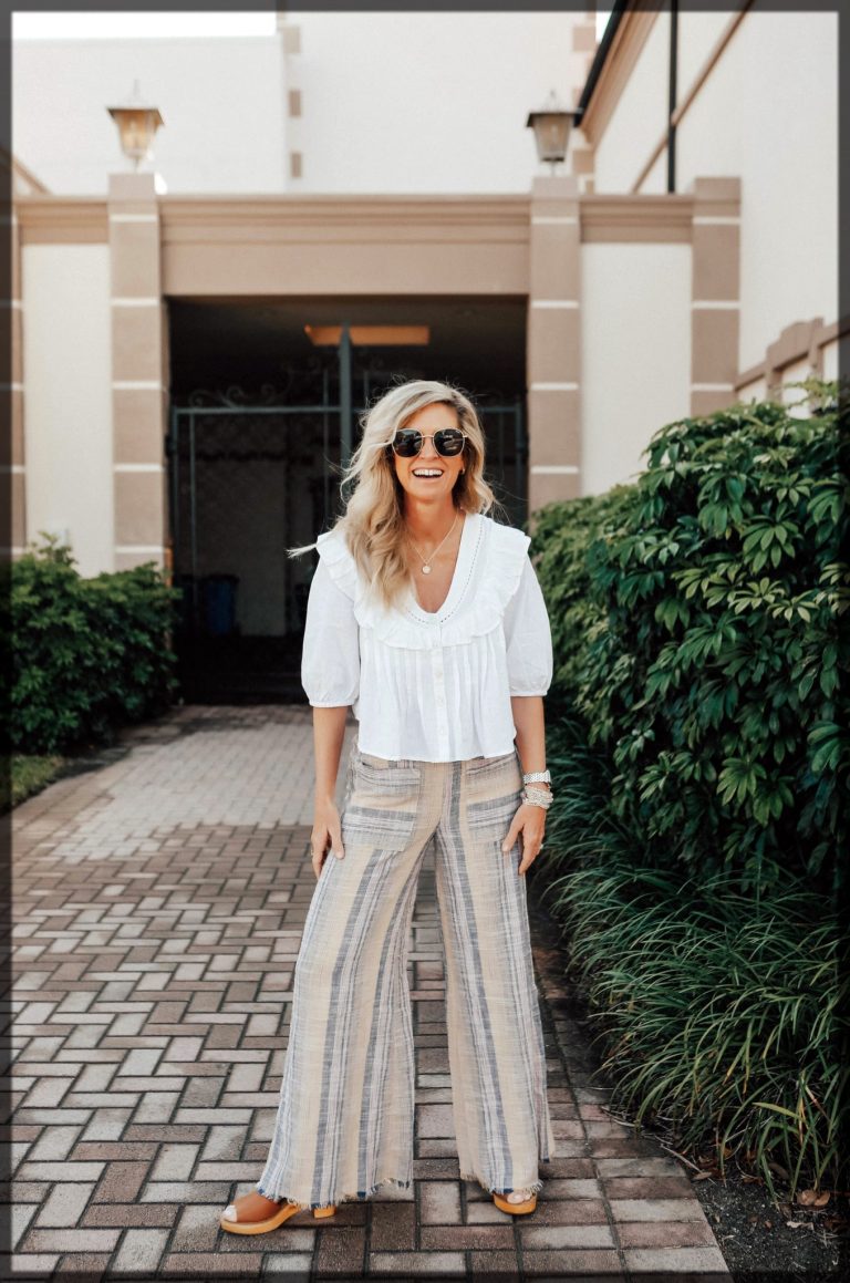 formal shirt with palazzo