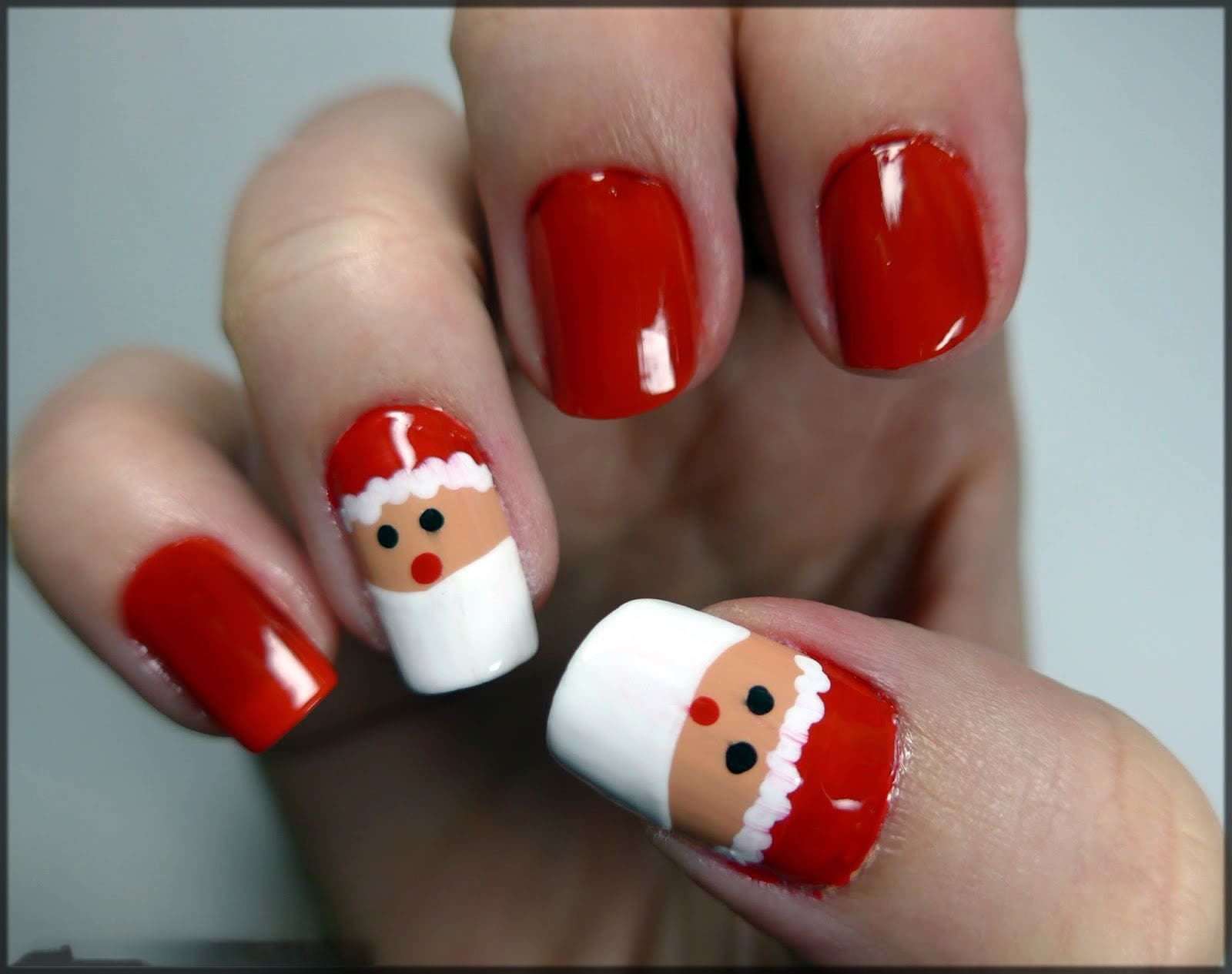 1. Christmas Santa Claus Nail Art Designs - wide 8