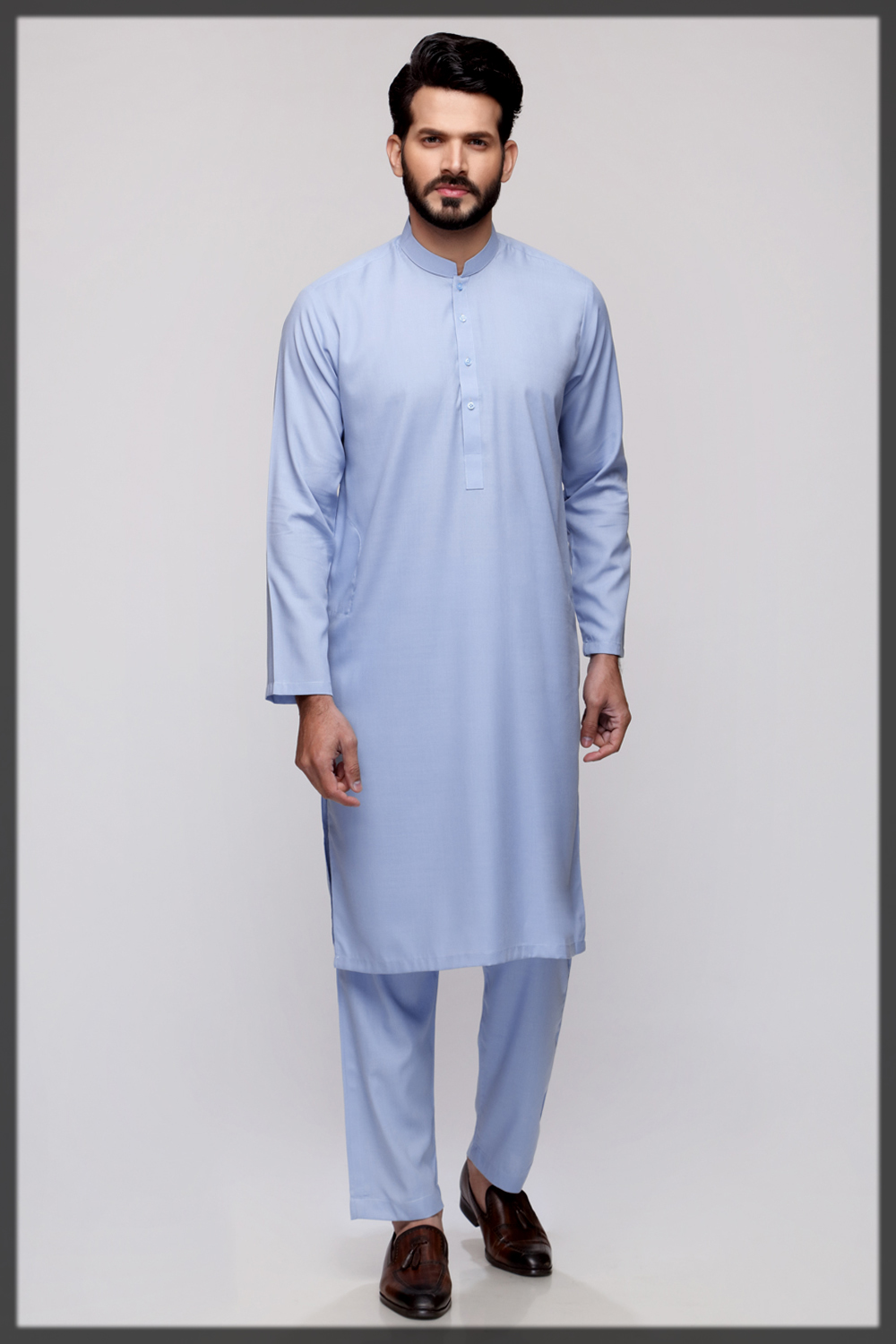 blue summer men suit by gul ahmed