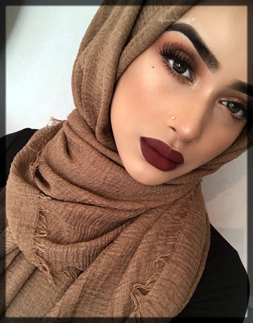 bold hijab makeup tutorial