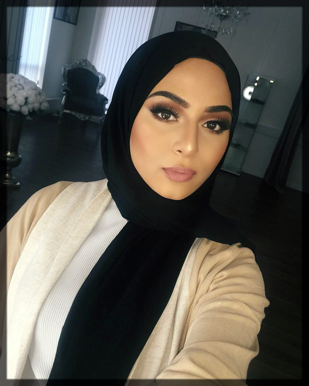 classy nude hijab makeup tutorial