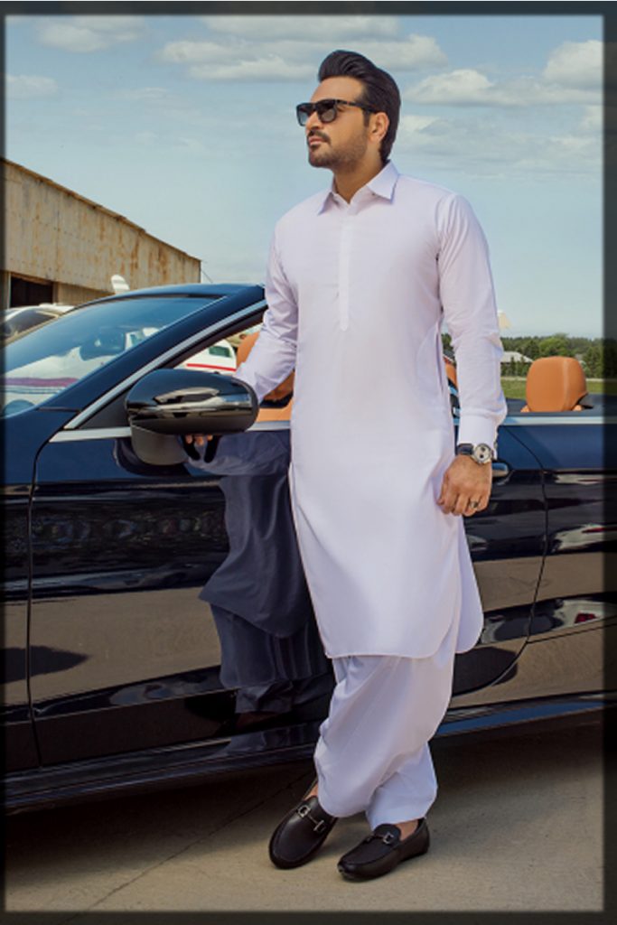 white suit design neck