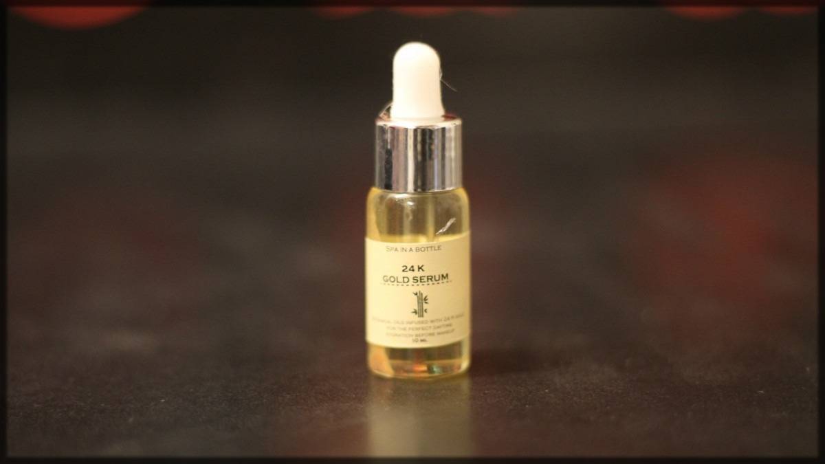 gold serum for skincare in winters