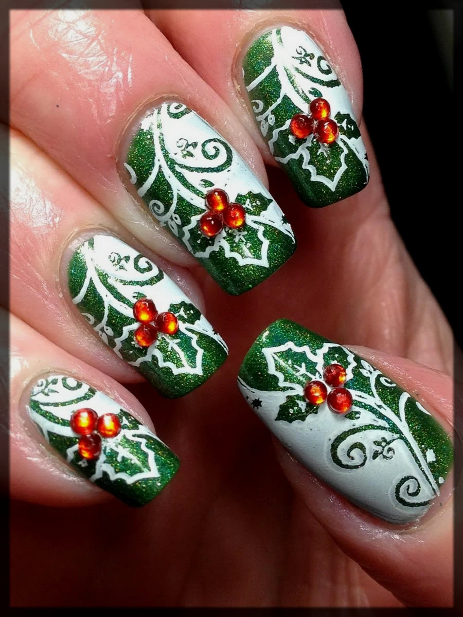 green and white art for ladies