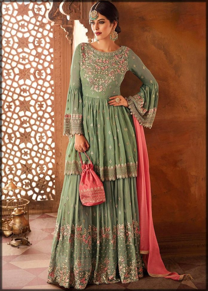 sharara design for walima