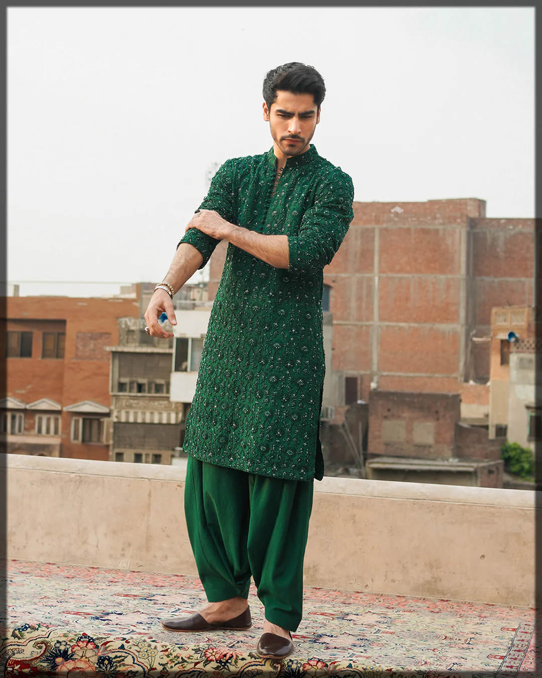 groom in shalwar kameez
