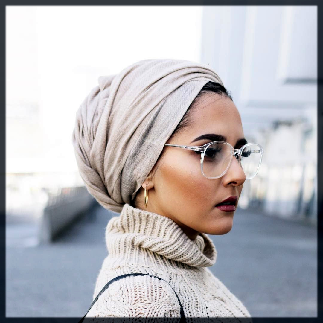 impressive round face hijab style
