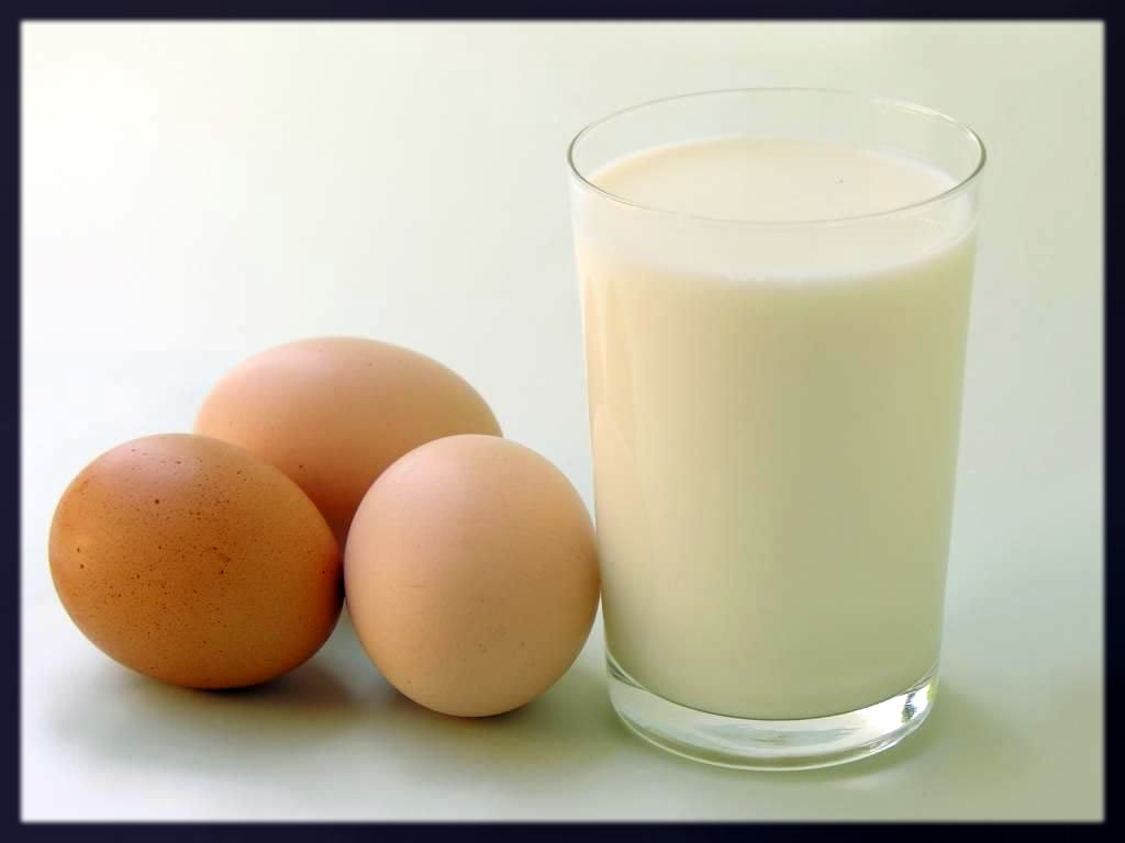 milk and egg mask