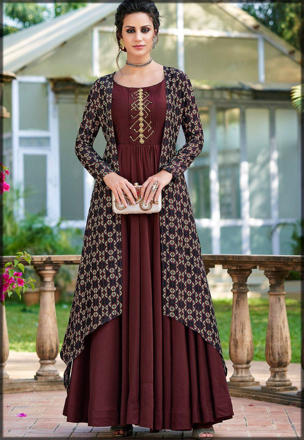 Discover more than 79 long frocks design in pakistan - POPPY