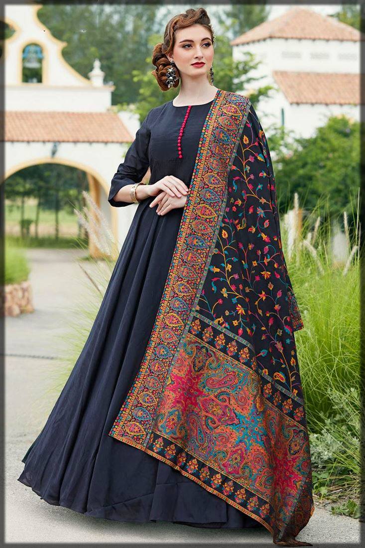traditional long frocks designs