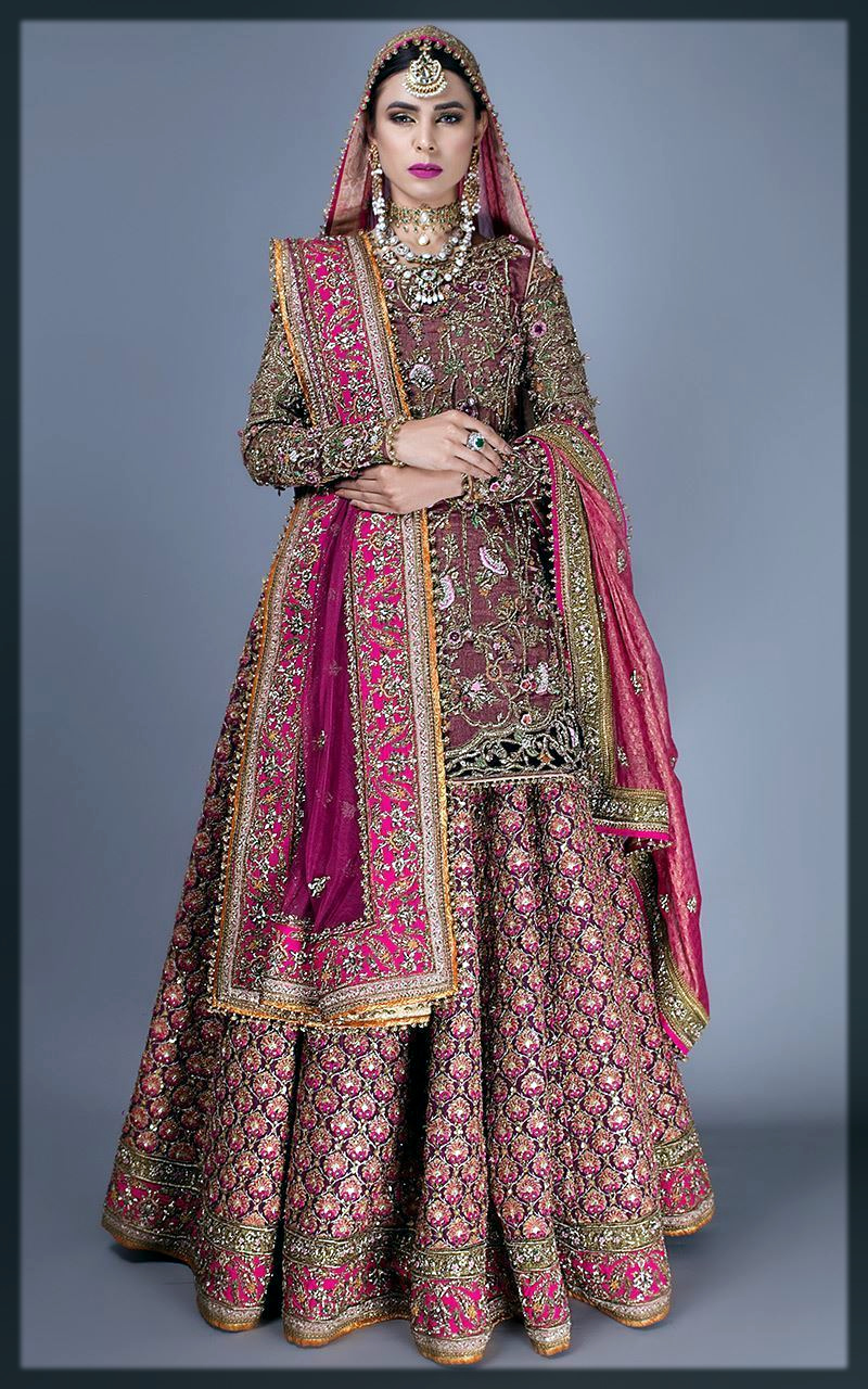 pretty pink Fahad Hussyan Bridal Collection