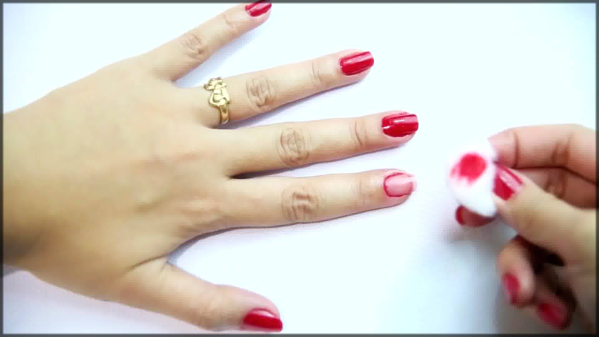 remove old nail polish for perfect whitening manicure