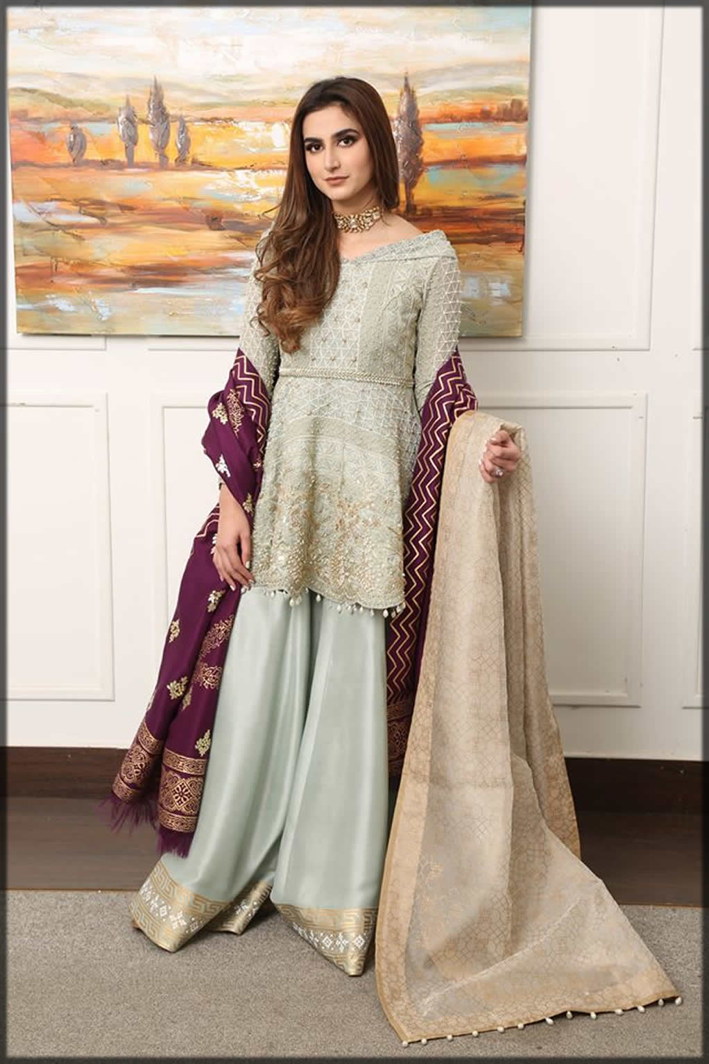 pakistani peplum dress