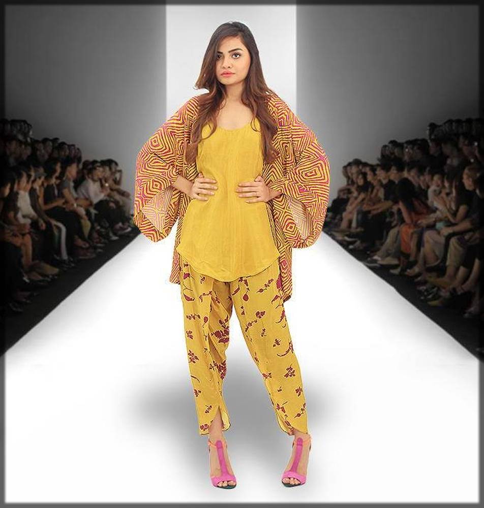 ENLACED TULIP SHALWAR