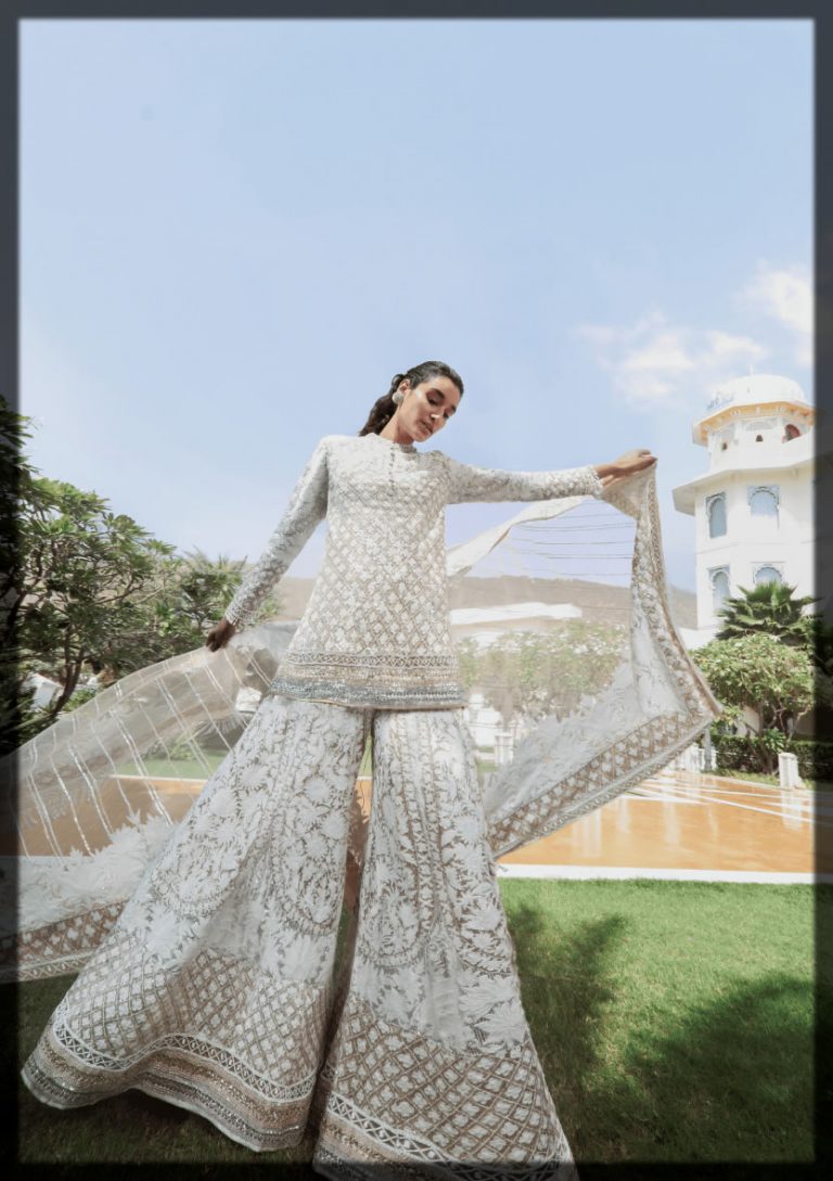 manish malhotra white gown