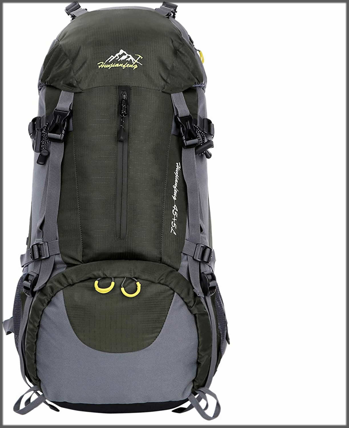 Grey backpack for men