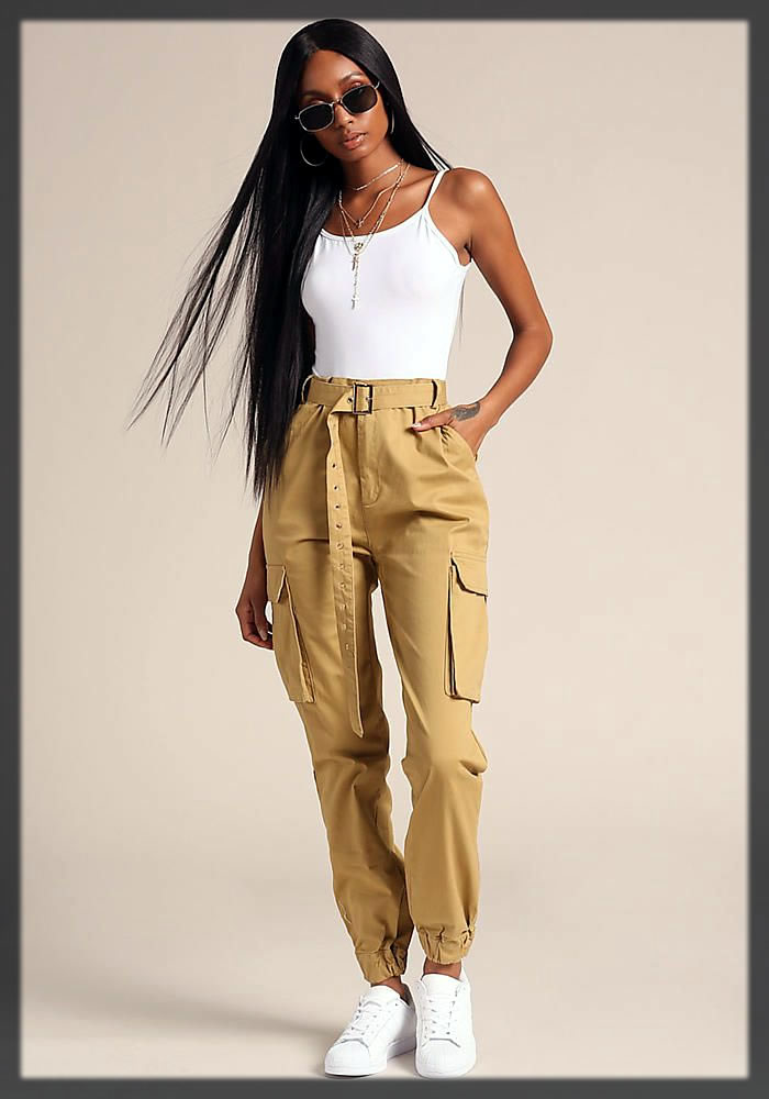 Khaki Pants for Women 2021 - Khaki Chinos, Skirts, Trousers Collection