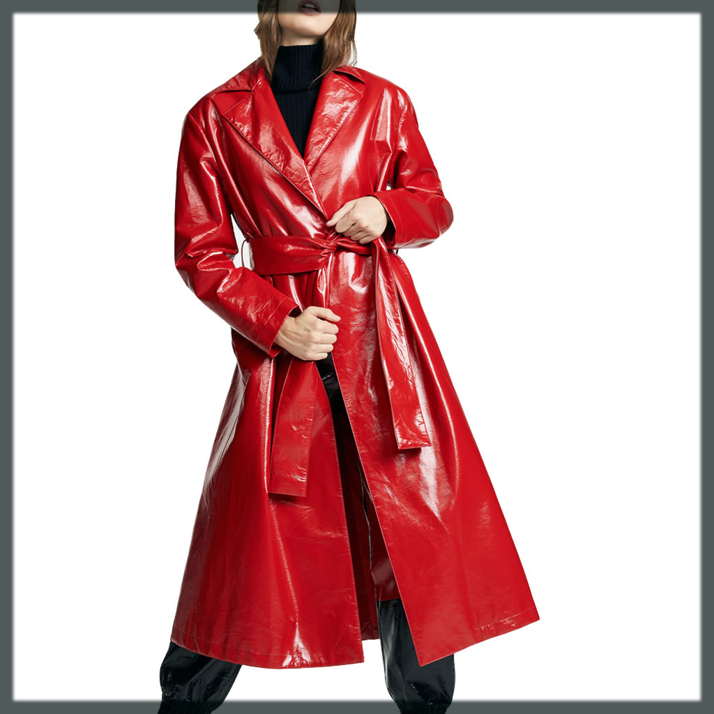 Leather Trench Coat for ladies