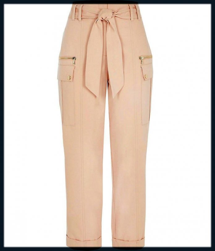 khaki flare pants