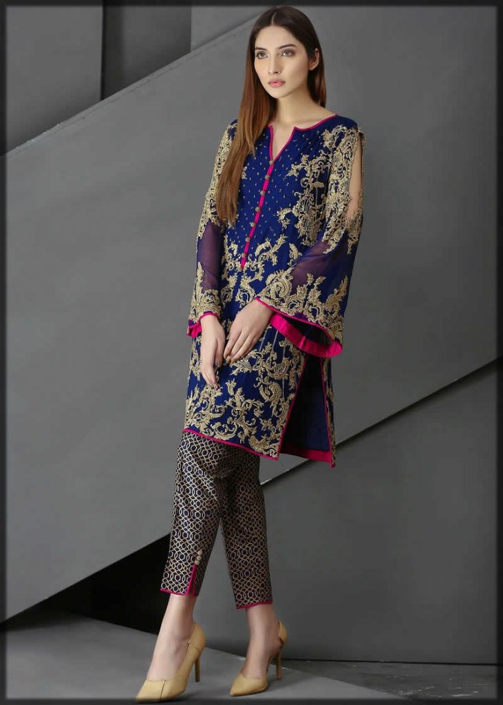designer chiffon suits