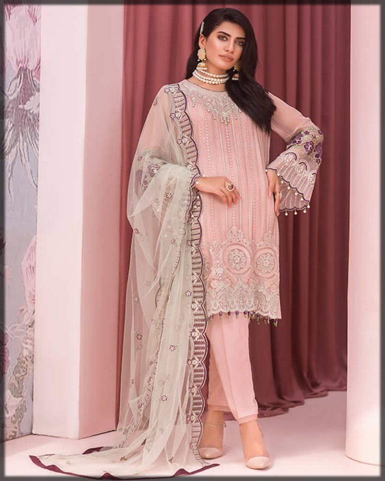designer chiffon suits
