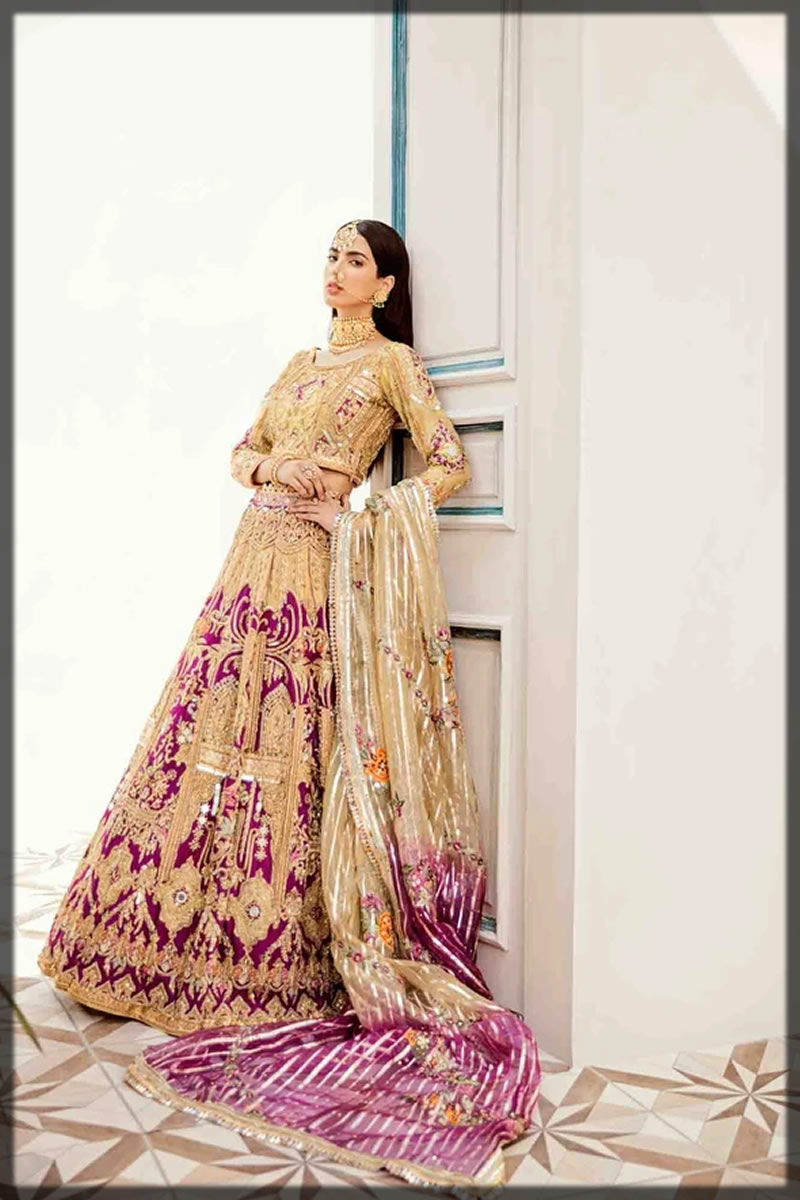 glorious golden mehndi dress