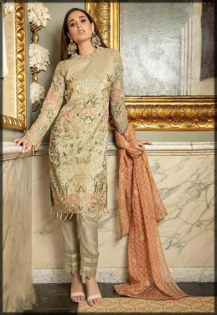 designer chiffon suits